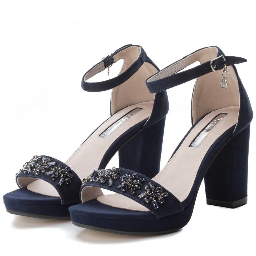XTI 030687 NAV Shoes женские замшевые темно |Туфли| |
