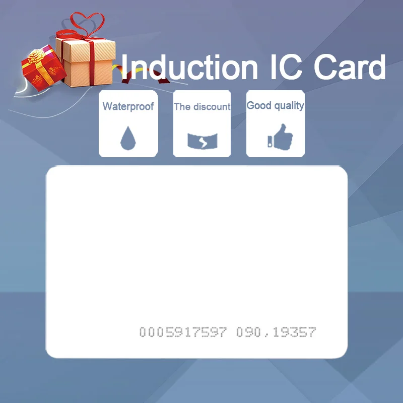 

Eseye 50pcs Card 13.56Mhz MF S50 NFC Cards 0.8mm Re-writable Proximity Smart Cards ISO14443A For Access Control System
