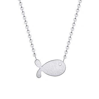 

Wholesale 10PCS Animal Jewelry Stainless Steel Happy Whale Pendants Necklaces For Women Kids Gifts Statement Necklaces Bff