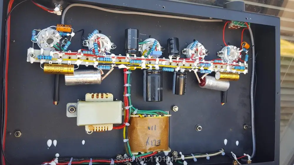 AMPLIFICADOR DE TUBO LaoChen EL34 HIFI exquisis Aiqin amplificador de clase A hecho A mano versión negra OC34 Oldchen