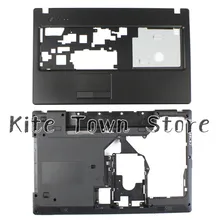 Nuevo para lenovo g570 g575 cubierta de la base bottom case & mayúsculas palmrest “hdmi” combo envío gratis
