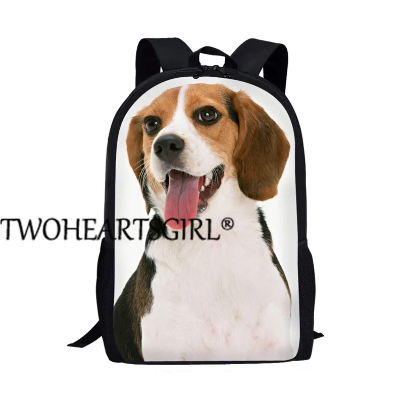 Twoheartsgirl Beagle комплект школьных сумок для мальчиков и девочек-подростков, милый школьный рюкзак для детей, школьные сумки на заказ - Цвет: L5506C