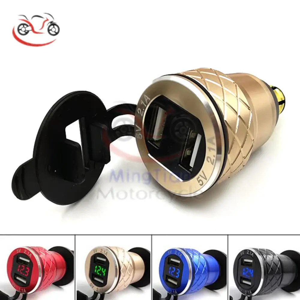 Адаптер с двумя USB портами F800GS F650GS F700GS R1200GS из алюминия со светодиодный светильник
