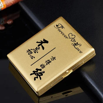 

Original Copper Cigarette Case Men's Ultra Thin Knurled Cigarette Case
