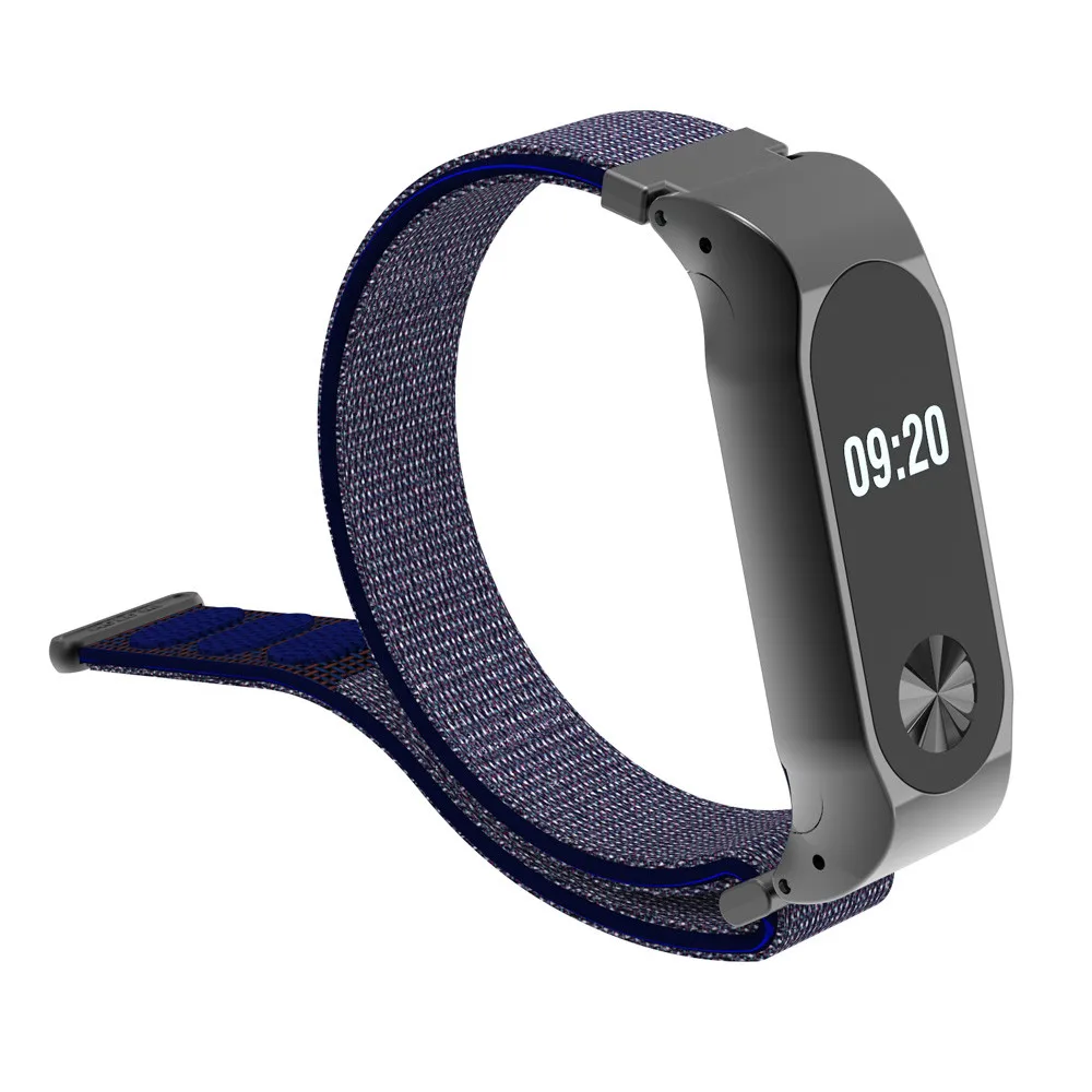

13MM Nylon Nato Watch Strap Sport Adjustable Watch Band Loop Replacement Case Kit For XiaoMI MI Band 2 6J12 Drop Shipping