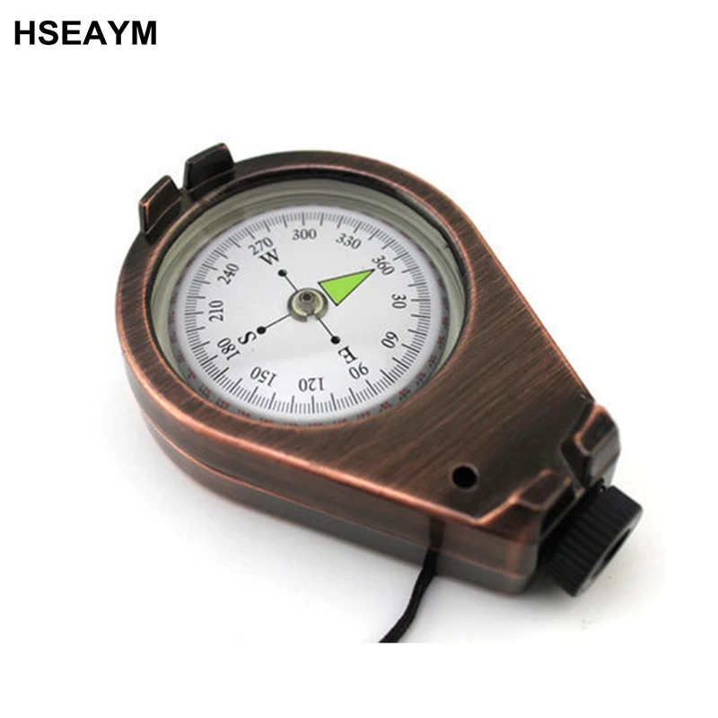 

High Quality Hand Metal Bronze Compass Outdoor Navigation Tools Hardcover Portable MINI Guide Compass