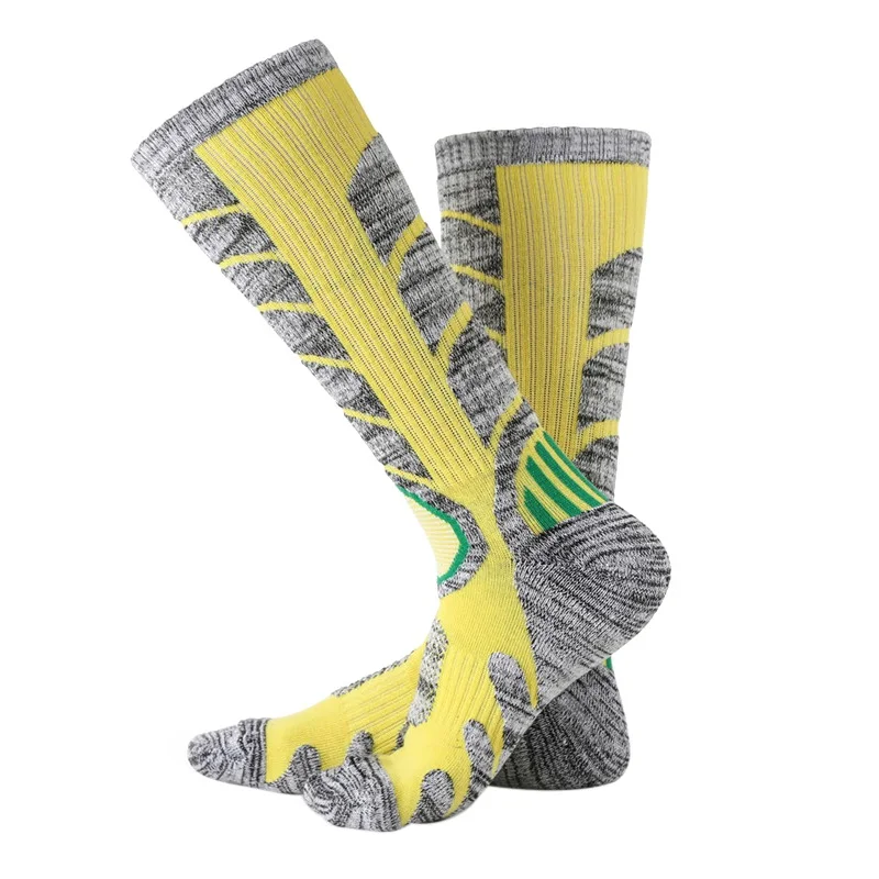 Спорт на открытом воздухе Пеший Туризм Восхождение теплые носки компрессионные носки Для мужчин и Для женщин носки для бега ярких цветов j2 - Цвет: Y