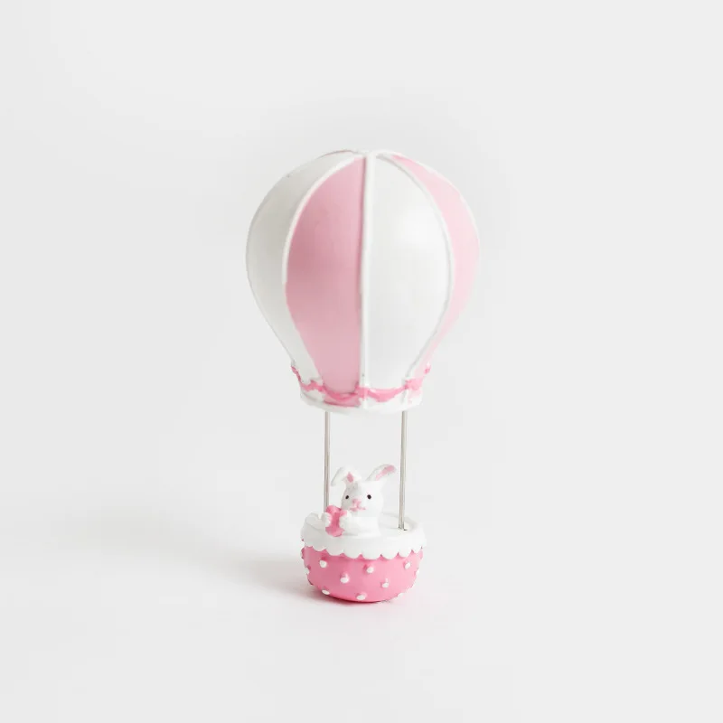 New Resin Mini Cute Hot Air Balloon Rabbit And Elephant Statue Decoration Sculpture Home Office Desk Ornament Toy Gift ornament crafts,miniature figurines,resin ornaments,miniature ornament,resin crafts,rabbit ornament,rabbit ornaments