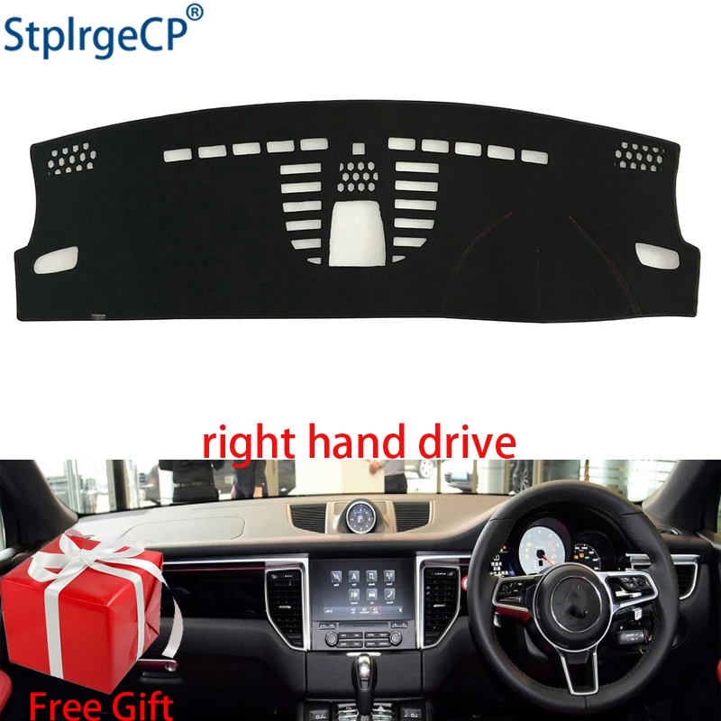 

Car Dashboard Cover Mat for Porsche macan 2014 2015 2016-2018 Right Hand Drive Dashmat Pad Dash Mat Covers Dashboard Accessories