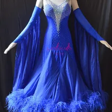 KAKA dance B1530, новое стандартное бальное платье с перьями, платье для бальных танцев, платья для конкурса бальных танцев