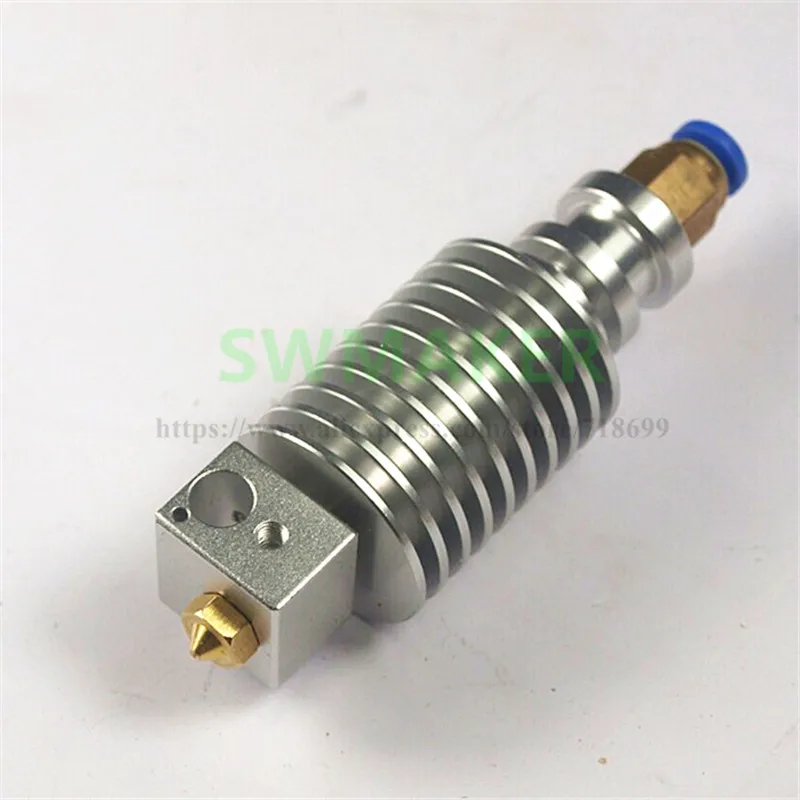 

SWMAKER Reprap V5 bowden hotend kit for Reprap 3D printer All-metal 0.4 Nozzle for 1.75 /3mm filament insert PTFE tube