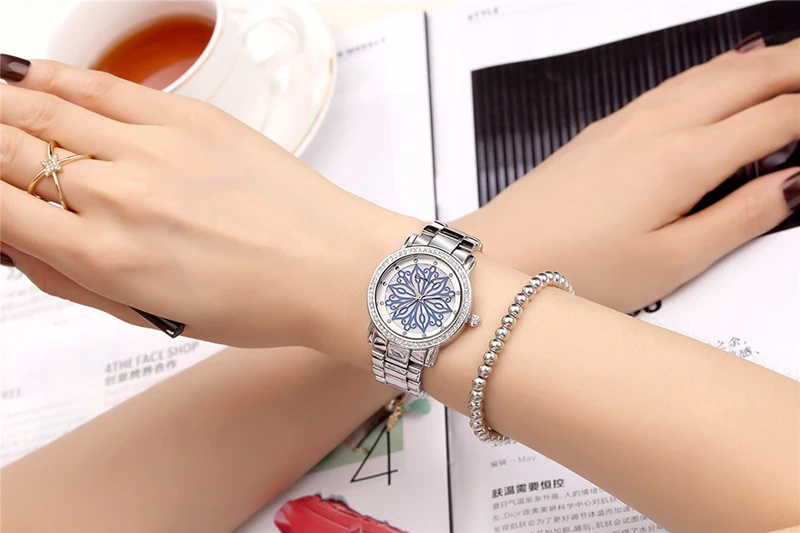 Crrju Women Watches 2018 Top Luxury Brand Fashion Charms Rose Gold Women Watch Diamond Ladies  Wristwatch relojes mujer 2019 (11)