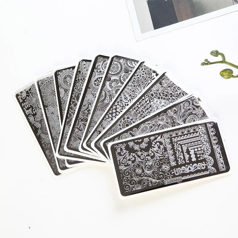 

XL Full Flowers Nail Plate Rectangle 12.5*6.5cm Nail Stamping Plates Image 3D SPV01-20 Pattern Plate Nail Stamping Template