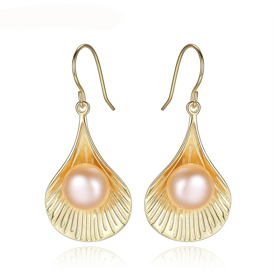 Trendy Pearls Earrings for Women Freshwater Pearls Jewelry 925 Sterling Silver Drop Earrings for women Fine Jewelry