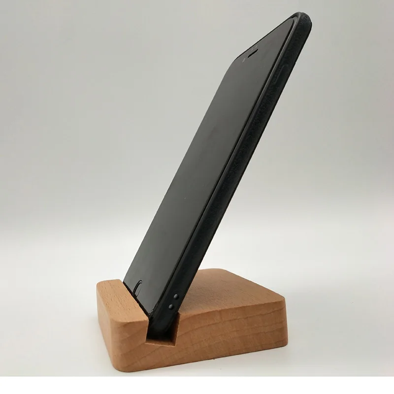 Деревянный Настольный держатель для телефона iPhone 5 5S SE 6 6s 7 8 Plus 10 X XS Max сотовый кронштейн милый деревянный держатель для телефона