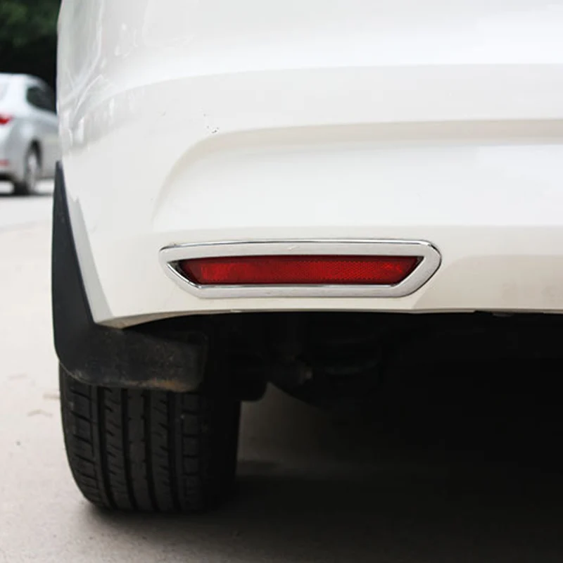 

Free Shipping High Quality ABS Chrome Rear Fog lamps cover Trim Fog lamp shade Trim For Ford Escort