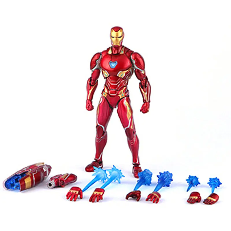 16 CM The Avengers 3 SHF Infinity War MK50 Anime Figure Dolls Joint Movable Iron Man Action Figure Fighting Model with Box M43