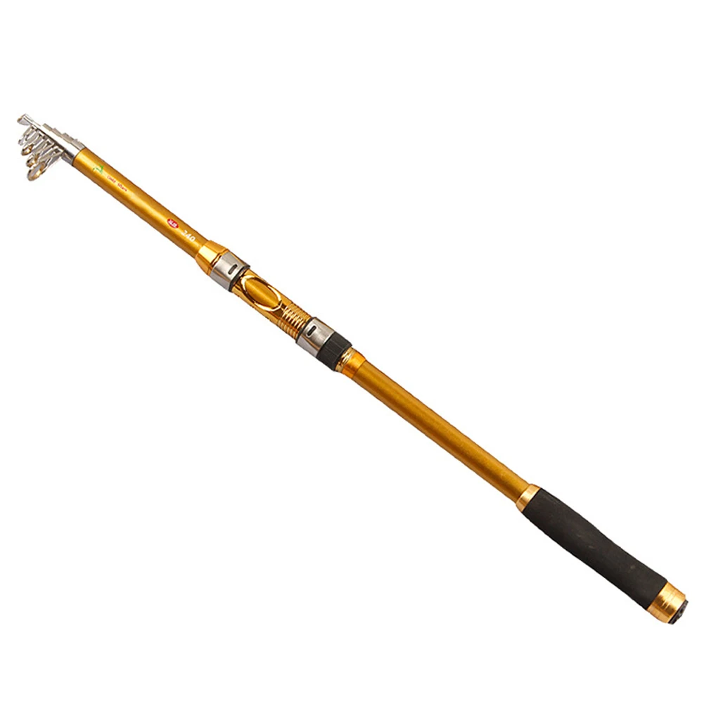 Portable 2.1M 2.4M 2.7M 3.0M 3.6M Telescopic Fishing Rod Carbon Fiber Pole Travel Sea Spinning Pesca Tackle | Спорт и развлечения