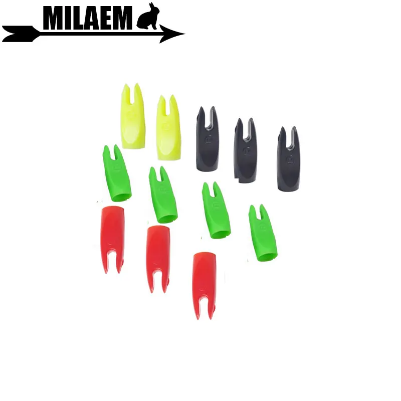 

100PCS OD 9/32 mm Archery Arrow Nock OD 7.2mm Arrow Shaft Hunting Arrow Accessory