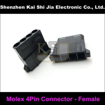 

Factory Price 4Pin Molex Male & Female Connector/Plug - Black