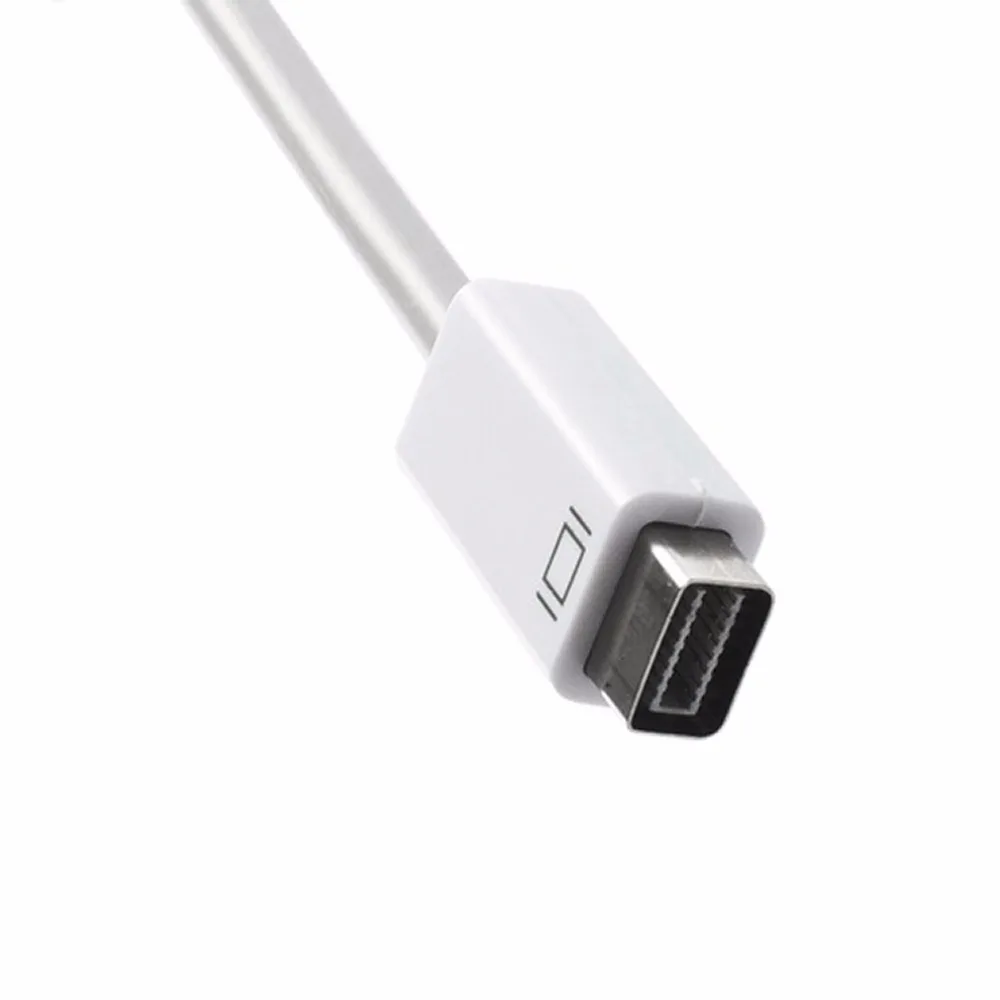 Mini DVI VGA адаптер Male Женский монитор видео кабель для Apple MacBook Белый новейший|Кабели