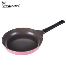 YiHAO 28 см розовая сковорода без крышки литье горшок антипригарная сковорода горшок жареный стейк индукционная плита общего назначения