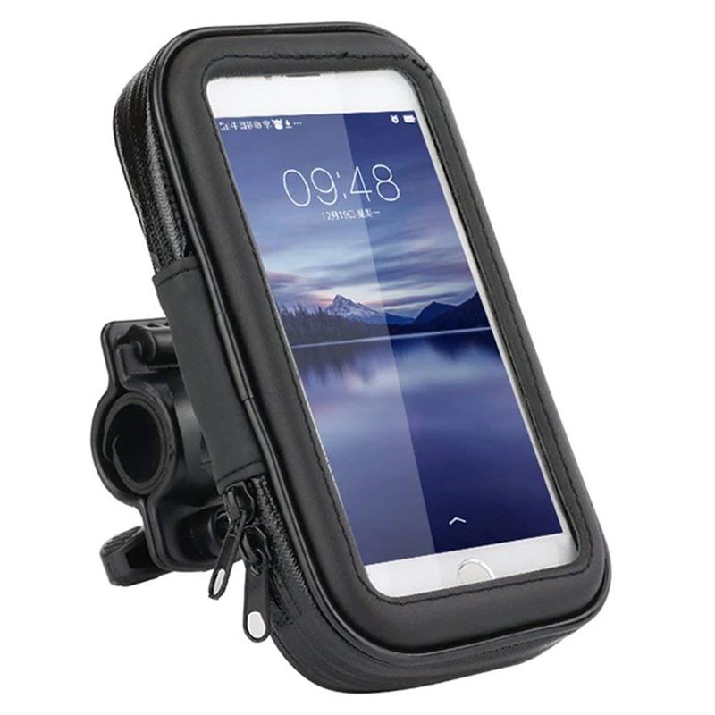 دراجة نارية حامل هاتف الهاتف دعم ل موتو حامل حقيبة ل فون X 8 زائد SE S9 GPS الدراجة حامل غطاء مقاوم للماء