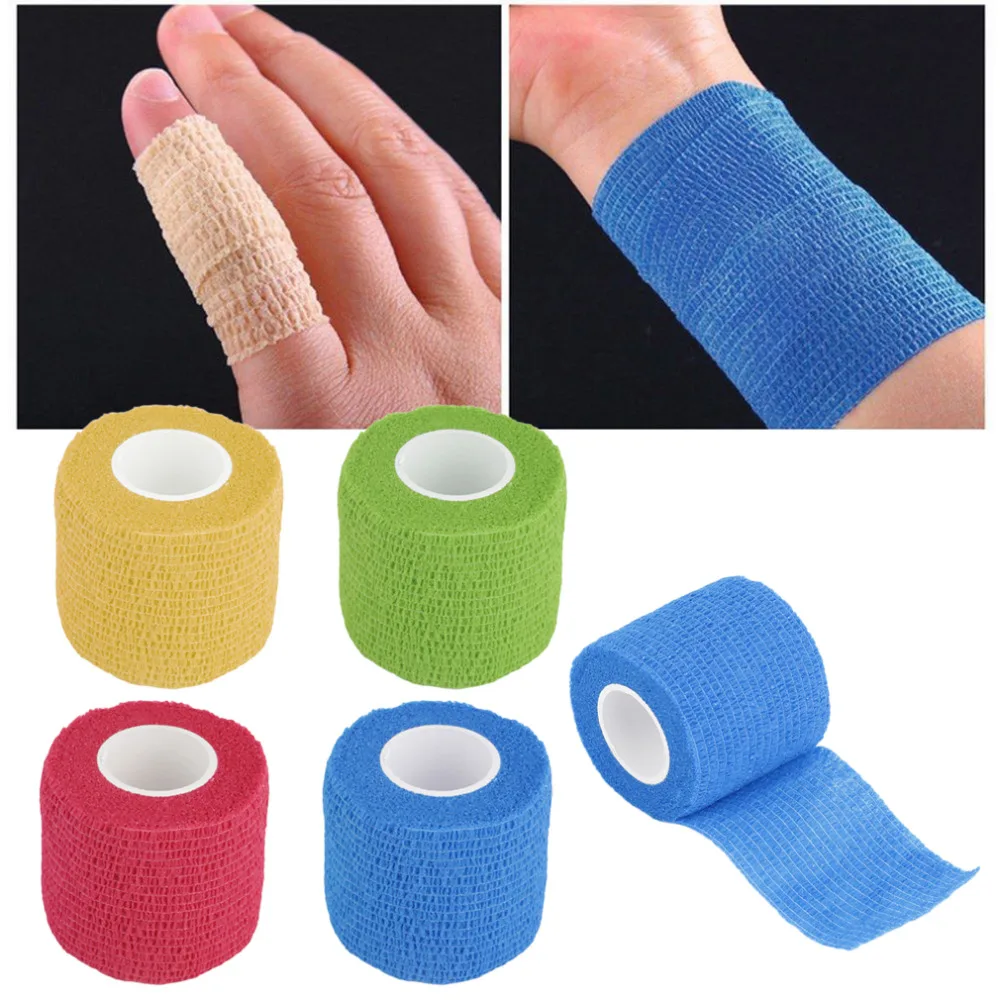 Buy Self Adhering Bandage Wraps Elastic Adhesive First Aid Tape Stretch 5cm