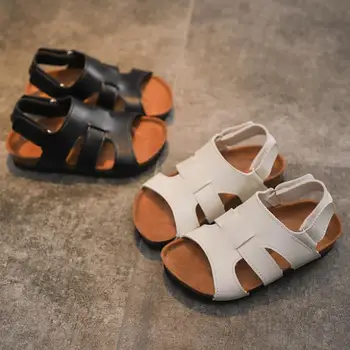 

EUR 24-34 Boys Summer Open Toe Sports Sandals Children's Boy Hook and Loop Beach Sandals Kid Walking Running Water Shoes