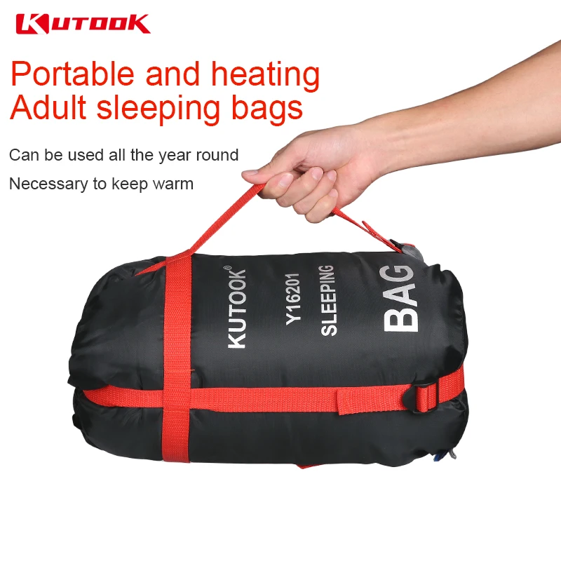 KUTOOK Warm Portable Splicing Sleeping Bag Outdoor Waterproof Thermal Sleeping Bags Comfortable Compression Sack Heated Lazy Bag KUTOOK Warm Portable Splicing Sleeping Bag Outdoor Waterproof Thermal Sleeping Bags Comfortable Compression Sack Heated Lazy Bag