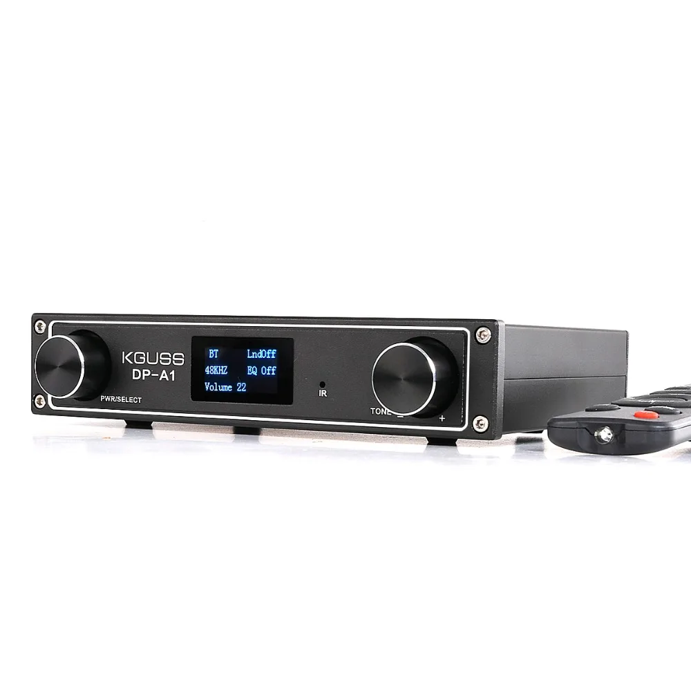 Цифровой Bluetooth 4 2 CSR64215 усилитель KGUSS USB/оптический/коаксиальный/AUX вход TAS5352A 24
