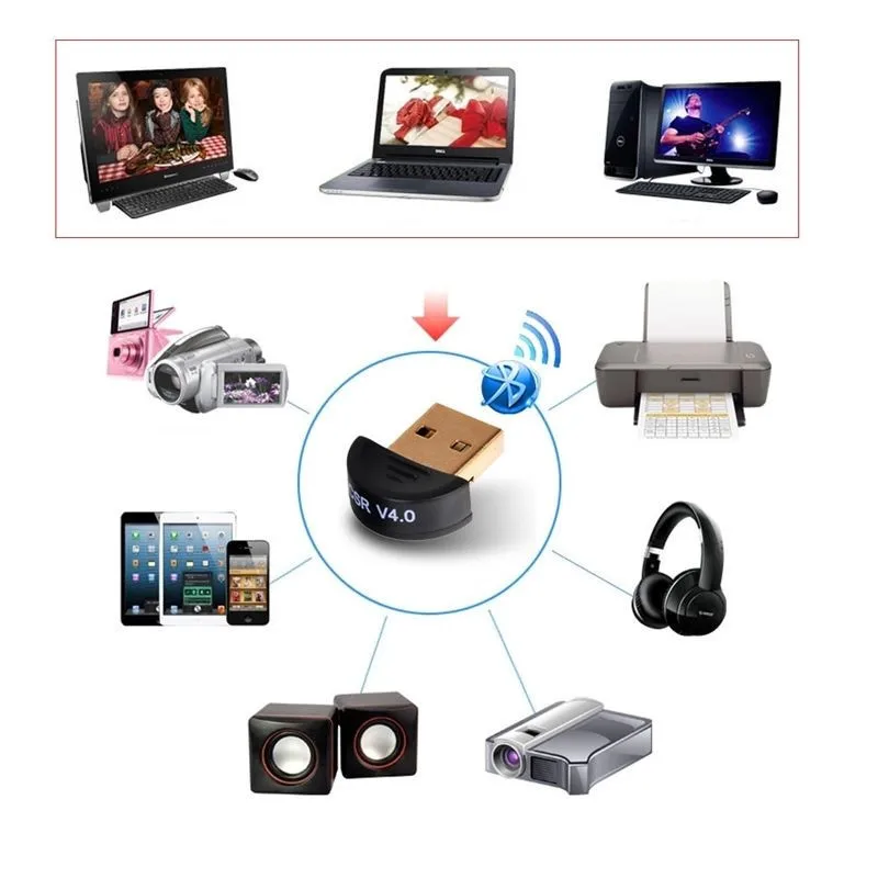 Mini USB Bluetooth V4.0 Dongle Dual Mode Wireless CSR V 4.0 Adapter Support Voice Data For Win 7 8 XP 25 (6)