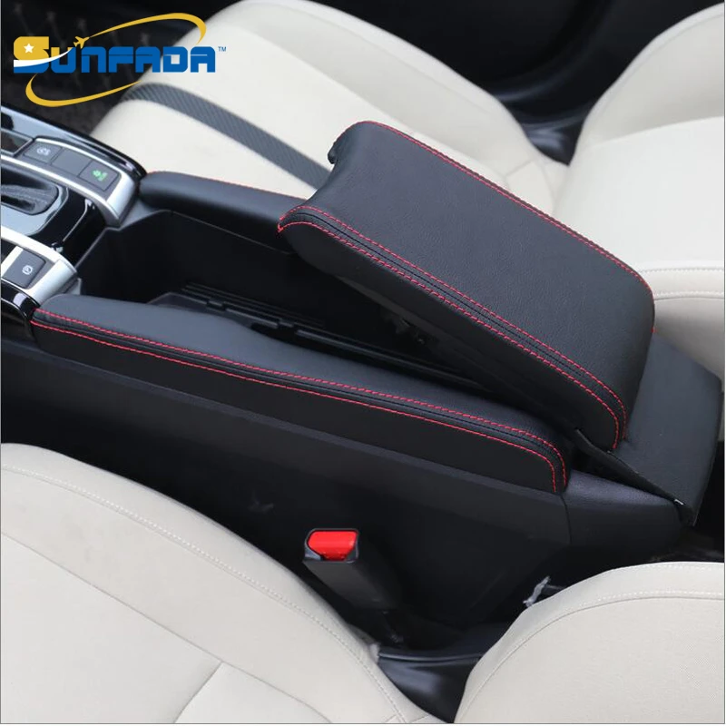 Sunfada High Quality Pu Leather Case Protective Sleeve Car Covers For Honda Civic 10th 16 17 Center Storage Box Update Box Center 16 Carhonda Civic Aliexpress