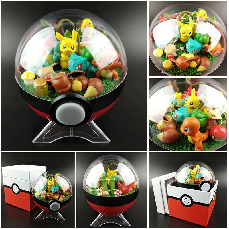 Аниме Pokeball XY фигурки Пикачу Монстр Bulbasaur ручной работы DIY фигурки модель игрушки Brinquedos коллекция Рождественская модель игрушки