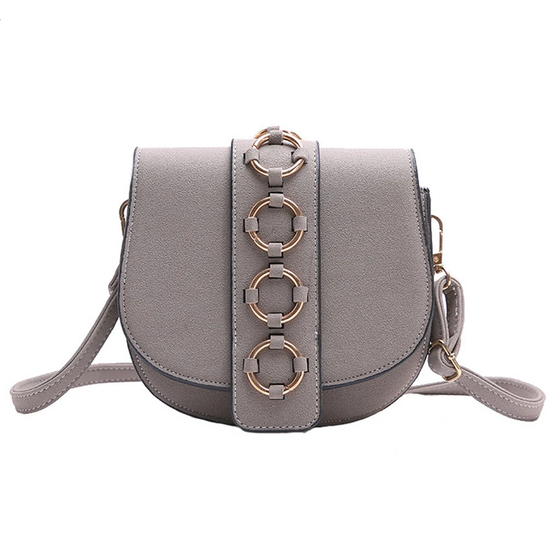 Hot Fashion Designer Girl's round shape Handbag Faux Suede Leather Shoulder Bags High Quality