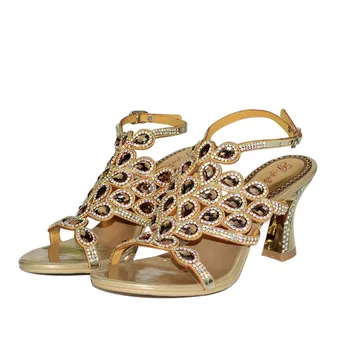 

Christia Bella Women Thin Heels Bohemian Style Sandals Formal Party Wedding High Heels Shoes Peep Toe Women Large Size Shoes