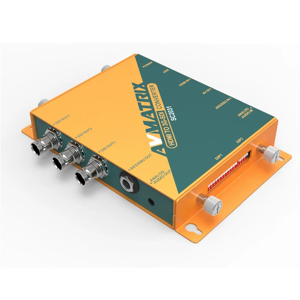 AVmatrix HDMI to SDI Scaling Converter with audio embeddedding, Avmatrix HDMI 1080P 60hz to 720p 30hz Converter for SDI Monitor