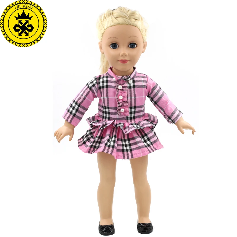 Handmade 18 inch American Girl Doll Clothes 15 Style Multi Color Skirt Suit Fits 18 American