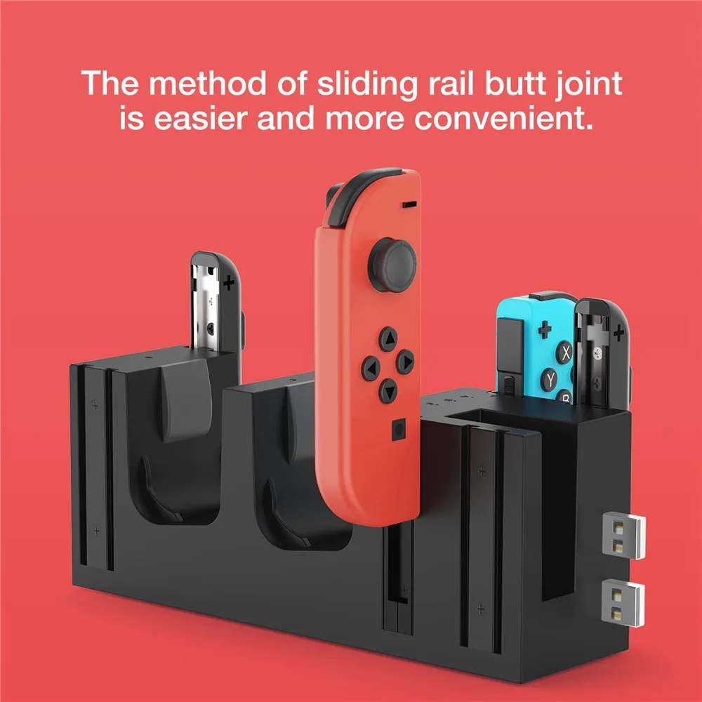 Зарядная док-станция Подставка для переключателя Nod NS Joy-Con ручки одновременно зарядное устройство хост-кронштейн игровая консоль NS база