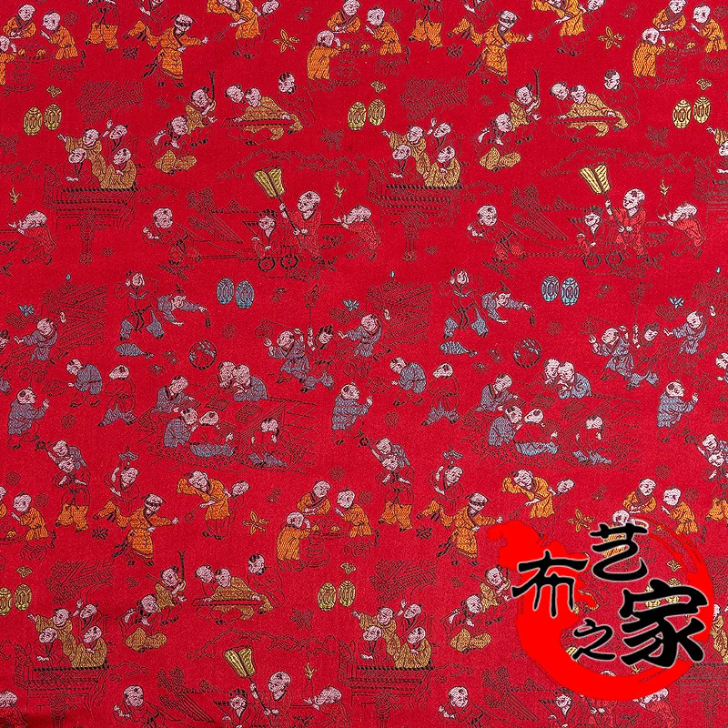 Tissus Patchwork 15 Thousand Sub Graph Imitation 35 Silk Brocade Satin , Mahogany Furniture Cushion Antique Cheongsam Fabric