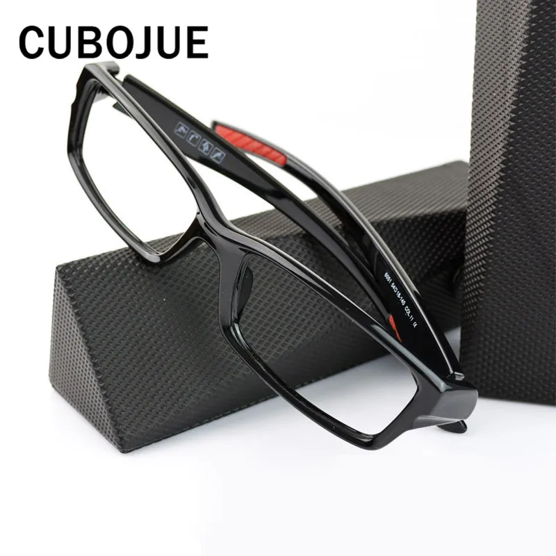 Cubojue TR90 очки для мужчин и женщин черный белый спортивный стиль ультра легкие