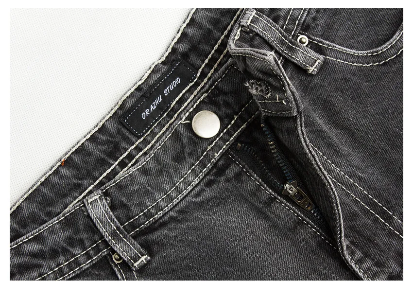 LOGAMI High Waist Straight Jeans Woman Casual Boyfriend Jeans For Women Denim Pants Dark Grey LOGAMI High Waist Straight Jeans Woman Casual Boyfriend Jeans For Women Denim Pants Dark Grey