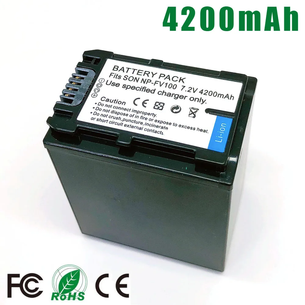 NP-FV100 NPFV100 Батарея для SONY NP-FV30 NP-FV50 NP-FV70 NP-FV120 SX83E SX63E AX100E SR15 SR21 SR68 SR88 SX15 SX21 SX44 SX45