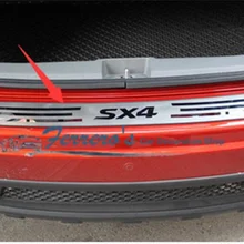 Автомобильный Стайлинг для 2007-2012 2013 Suzuki SX4 из нержавеющей стали задняя Накладка на порог багажника Защитная педаль