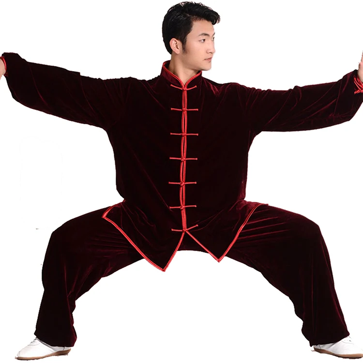 

High Quality Tai Chi Clothing Velvet Kung Fu Training Uniforms Winter and Autumn Thicken Performence Suit clothes for men women