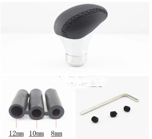 Cuero Universal Negro palanca 70x95mm coches manual cambio de mando de carbono manopla leva del cambio pookknop Cuero Universal Negro palanca 70x95mm coches manual cambio de mando de carbono manopla leva del cambio pookknop