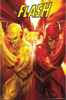 

THE FLASH - RACE COMIC DC COMICS SILK POSTER Decorative Wall paint 24x36inch