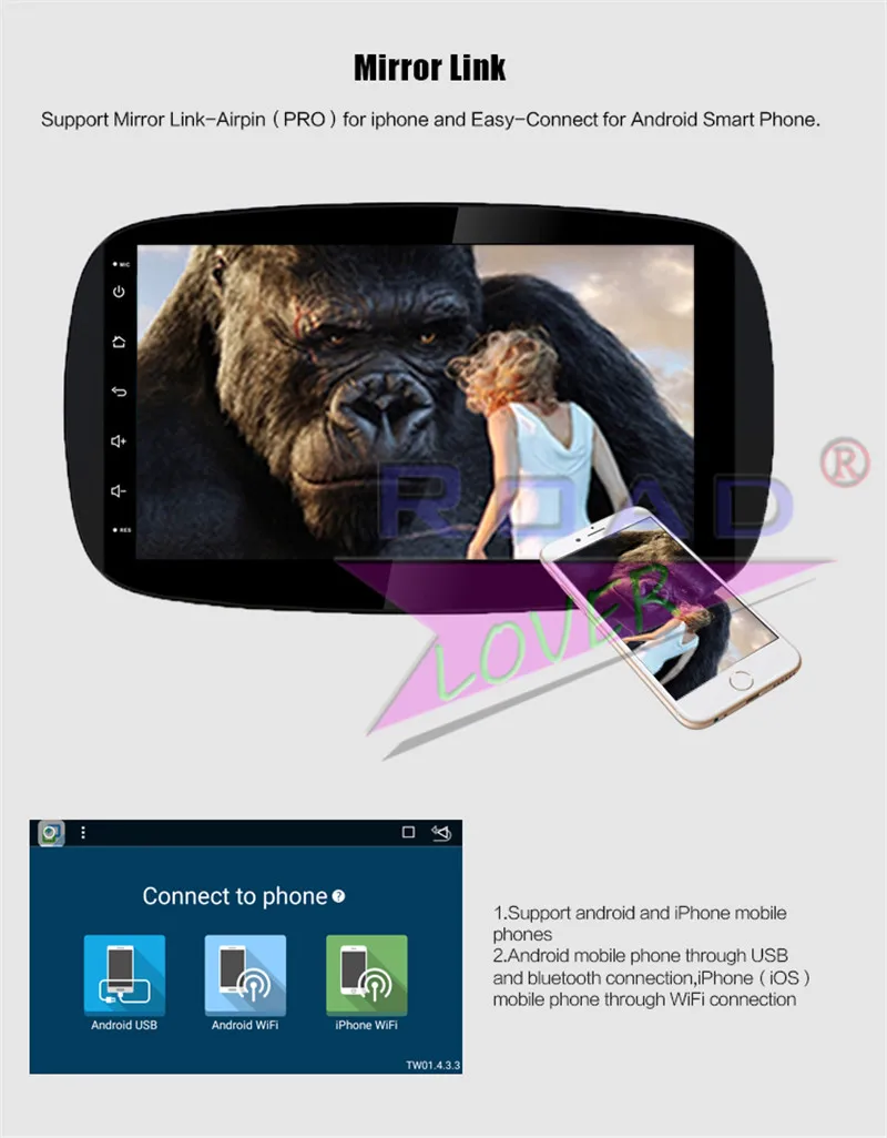 magnitol 2 din android For Benz Smart 2015