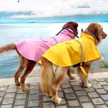 

S-4XL Large Dog Waterproof Rain Coat Pet Clothes Pet Raincoat Jacket Clothing for Big Dogs Clothes Apparel 30