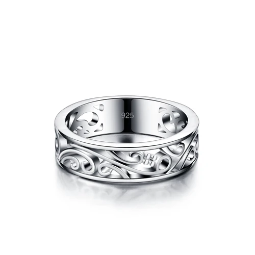 

New 925 sterling silver jewelry;Korean version of the matte bead fine ring; 925 pure sliver ring; Individual character style;